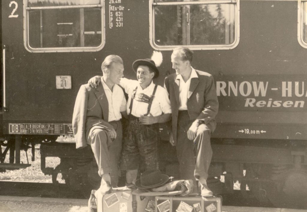 Strand-Camping-Waging-Über-uns-Geschichte-Scharow-Zug-August-1958