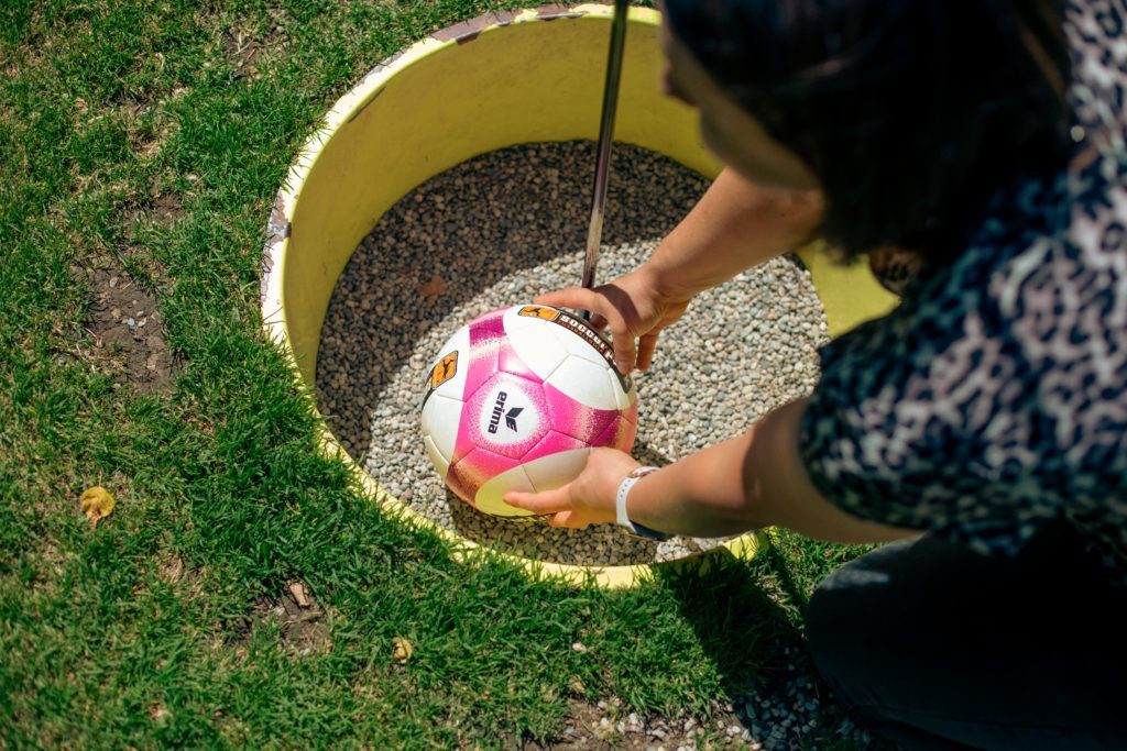 Strand-Camping-Waging-Fussballgolf