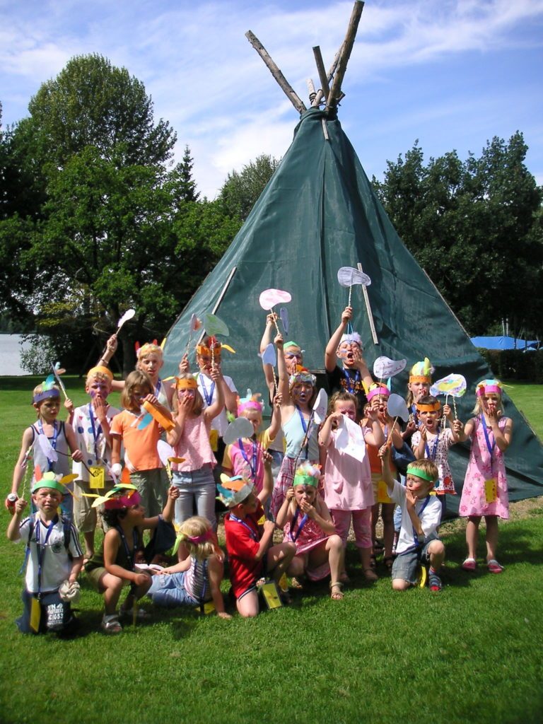 Strand-Camping-Waging-Kinderprogramm