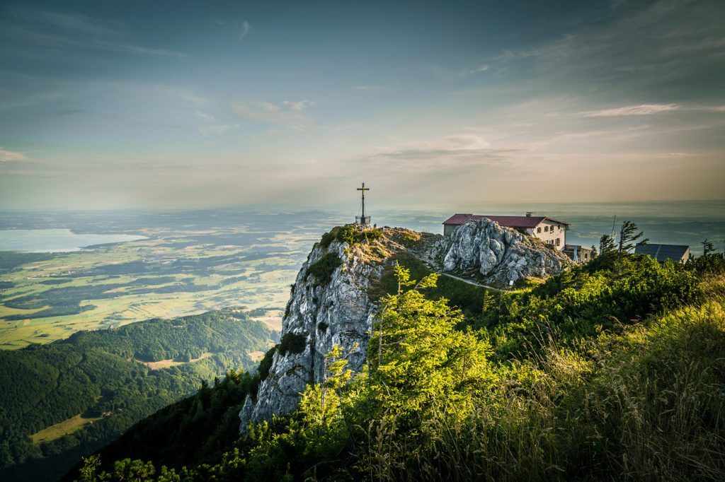 Strand-Camping-Waging-Hochfelln mit Chiemsee