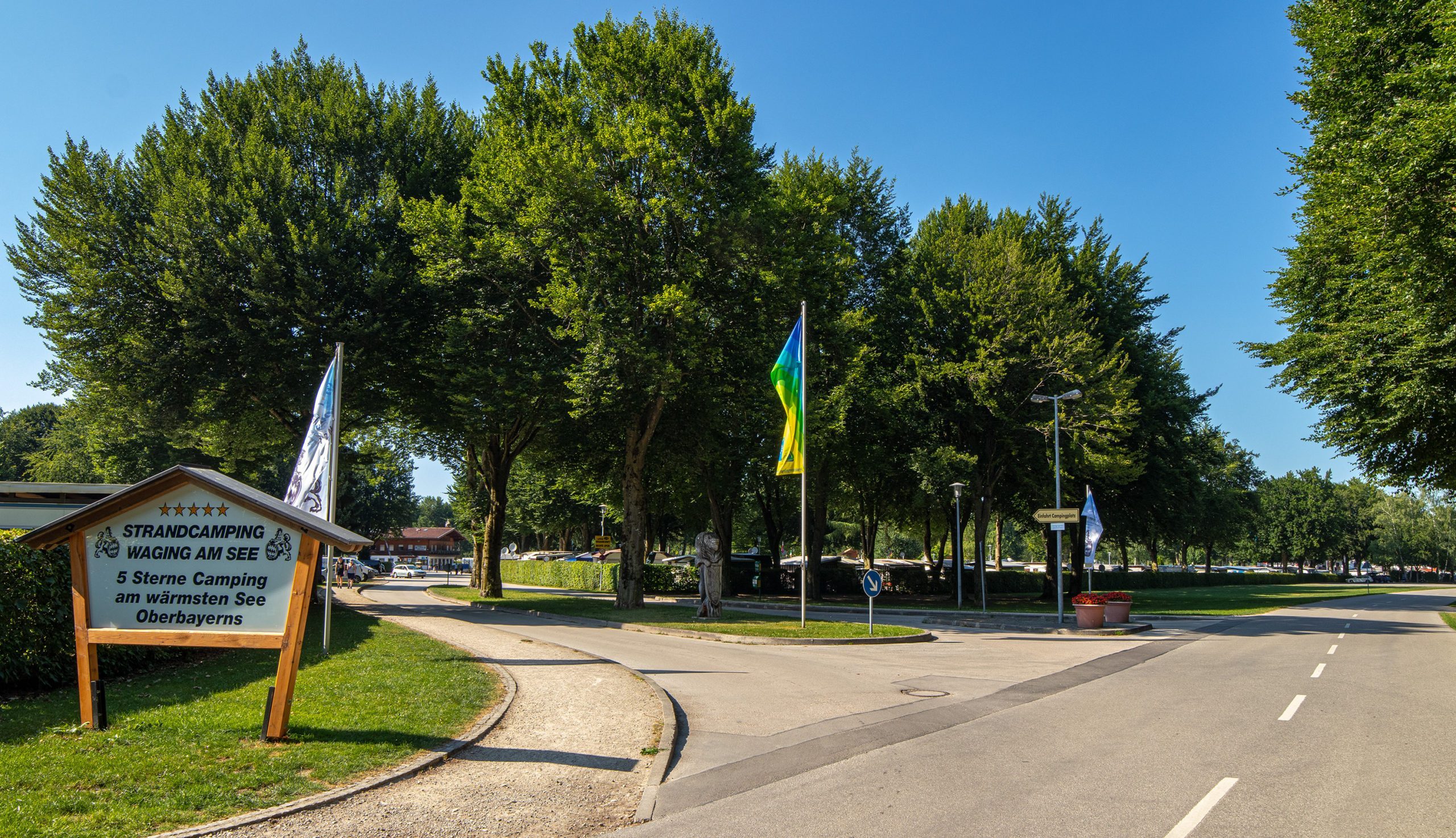 Strand-Camping-Waging-Einfahrt