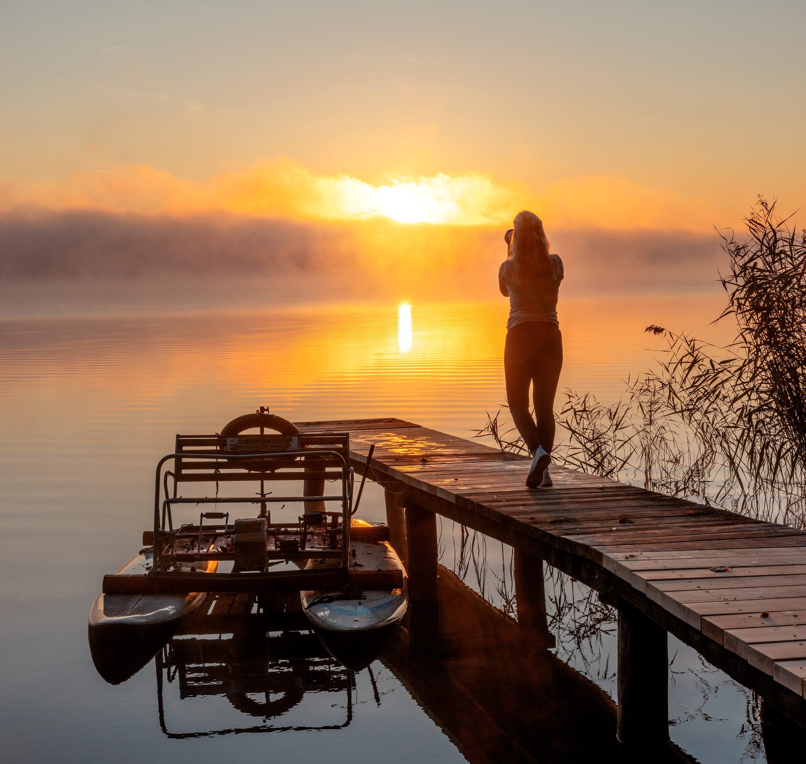 Strand-Camping-WagingerSee-Steg-Sonnenaufgang